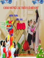 Bài giảng toán lớp 3 tiết 53