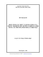 Phân tích cấu trúc và hàm lượng của thuốc trị bệnh tiểu đường glibenclamid bằng các phương pháp hóa lý hiện đại 