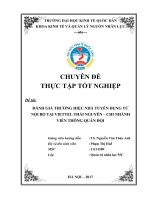 Đánh giá Thương hiệu tuyển dụng từ nội bộ tại Viettel Thái Nguyên