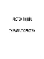 Protein trị liệu  ĐH KHTN  tài liệu cao học chú thích rõ ràng