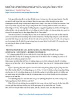 Những phương pháp sửa soạn ống tủy