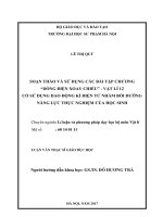 Soạn thảo và sử dụng các bài tập chương “dòng điện xoay chiều”   vật lí 12 có sử dụng dao động kí điện tử nhằm bồi dưỡng năng lực thực nghiệm của học sinh 