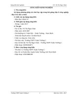 sáng kiến kinh nghiệm trò chơi học tập