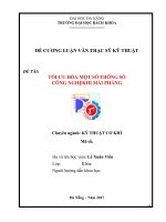 Le Xuan Vien - De tai Toi uu hoa mot so thong so cong nghe khi mai phang (xong)