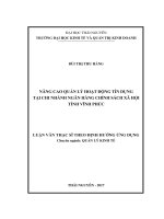 Nâng cao năng lực cạnh tranh của Ngân hàng TMCP Đông Nam Á  Chi nhánh Thái Nguyên (LV thạc sĩ)