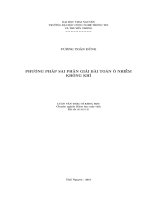 Phương pháp sai phân giải bài toán ô nhiễm không khí 