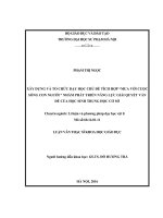 Xây dựng và tổ chức dạy học chủ đề tích hợp “mưa với cuộc sống con người” nhằm phát triển năng lực giải quyết vấn đề của học sinh trung học cơ sở 