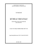 Kỹ thuật thơ lê đạt