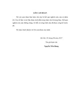 Chế tạo màng tio2ag và tio2au bằng phương pháp bốc bay laser và ứng dụng tính chất quang xúc tác của màng để xử lí hợp chất hữu cơ khó phân huỷ trong nước 