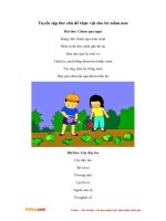 Tuyển tập thơ chủ đề thực vật cho bé mầm non 