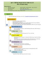 QUY TRINH NHAP HANG - KHO 5