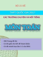 Tổng hợp 25 bộ đề thi Toán THPT quốc gia (Có Đáp Án Chi Tiết)