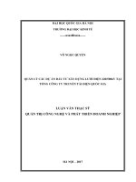 Quản lý dự án đầu tư xây dựng lưới điện 220500kv tại tổng công ty truyền tải điện quốc gia 