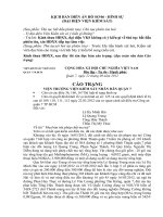 Kịch bản diễn án hình sự 06 vai Kiểm sát viên