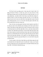 Luận văn tốt nghiệp Nghiên cứu công tác đại lý tàu biển của VOSCO và đề xuất các giải pháp tiếp tục cải cách thủ tục hành chính cảng biển trong xu thế hội nhập