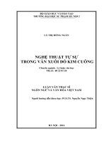 Nghệ thuật tự sự trong văn xuôi đỗ kim cương 