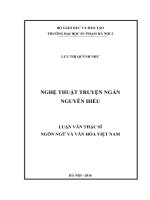 Nghệ thuật truyện ngắn nguyễn hiếu 