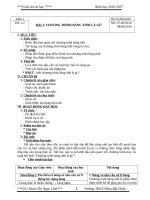 Giáo án Tin học lớp 7 (chi tiết cả năm)