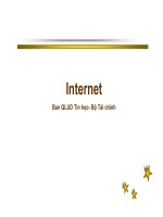 Tài liệu môn tin học: Internet 