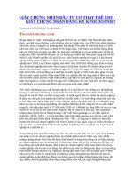 GIẤY CHỨNG NHẬN ĐẦU TƯ CÓ THAY THẾ CHO GIẤY CHỨNG NHẬN ĐĂNG KÝ KINH DOANH ?