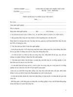 Mẫu phiếu đánh giá phân loại viên chức 