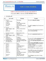 Baigiang b4 food and drink chuyên đề từ vựng proa cô điệu