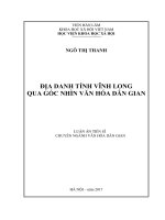Địa danh tỉnh vĩnh long qua góc nhìn văn hóa dân gian 