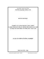 Nghiên cứu sinh trưởng, phát triển và biện pháp kỹ thuật chính cho giống sắn mới tại một số tỉnh miền núi phía Bắc Việt Nam (LV thạc sĩ)