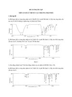 ĐỀ CƯƠNG ôn tập cơ sở lý THUYẾT các PHƯƠNG PHÁP PHỔ