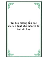 Xu ly anh  danh cho sinh vien