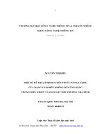 Một số kỹ thuật định tuyến trong mạng cảm biến không dây ứng dụng trong điều khiển và giám sát môi trường nhà kính (LV thạc sĩ)
