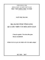 Địa danh tỉnh vĩnh long qua góc nhìn văn hóa dân gian tt 