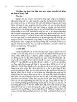 Bài dịch Tác động của dự trữ dư thừa vượt mức phòng ngừa lên các kênh tín dụng ở Trung Quốc