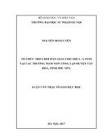 Tổ chức trò chơi dân gian cho trẻ mẫu giáo lớn (5  6 tuổi) ở các trường mầm non huyện tuy hòa, tỉnh phú yên 
