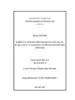 Nghiên cứu tính chất siêu halogen của dãy MXn (m = be, mg, ca; x = f, cl, br, i) bằng các phương pháp hóa học tính toán 