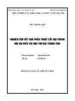 Nghiên cứu kết quả phẫu thuật cắt đại tràng nội soi điều trị ung thư đại tràng trái (TT)