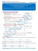 Lý thuyết và bài tập chương dòng điện xoay chiều  thầy Đỗ Ngọc Hà