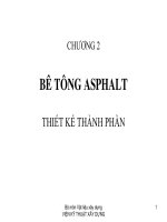 Bê tông asphalt  thiết kế thành phần