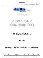 Installation method of DDF for BSS equipment