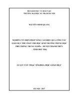 Nghiên cứu biện pháp nâng cao hiệu quả công tác giáo dục thể chất cho học sinh trường trung học phổ thông trung nghĩa huyện thanh thủy tỉnh phú thọ 