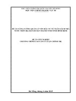 Đề án tốt nghiệp cao cấp lý luận chính trị tăng cường quản lí vốn đầu tư từ ngân sách nhà nước