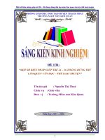 Đề Tài: MỘT SỐ BIỆN PHÁP GIÚP TRẺ 2436 THÁNG HỨNG THÚ LÀM QUEN VĂN HỌC – THỂ LOẠI TRUYỆN