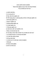 SKKN: Một số kinh nghiệm trong tổ chức thực hiện Mô hình “Em yêu Biển đảo Việt Nam”