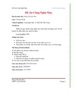 Thiết kế quy trình công nghệ sản xuất một mã hàng mới và thiết kế dây chuyên may với công suất tự chọn