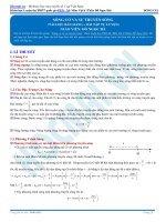 Lý thuyết và bài tập sóng cơ và sự truyền sóng