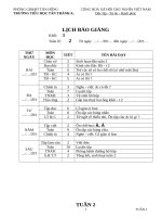 Trọn bộ giáo án lớp 3 năm 2017Tuần 2