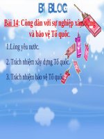 Bài giảng GDCD 10 bài 14