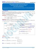 lý thuyết và bài tập tổng hợp dao động