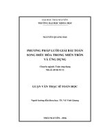 Phương pháp lưới giải bài toán song điều hòa trong miền tròn và ứng dụng (LV thạc sĩ)