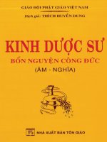 Kinh dược sư lưu ly quang bổn nguyện công đức 